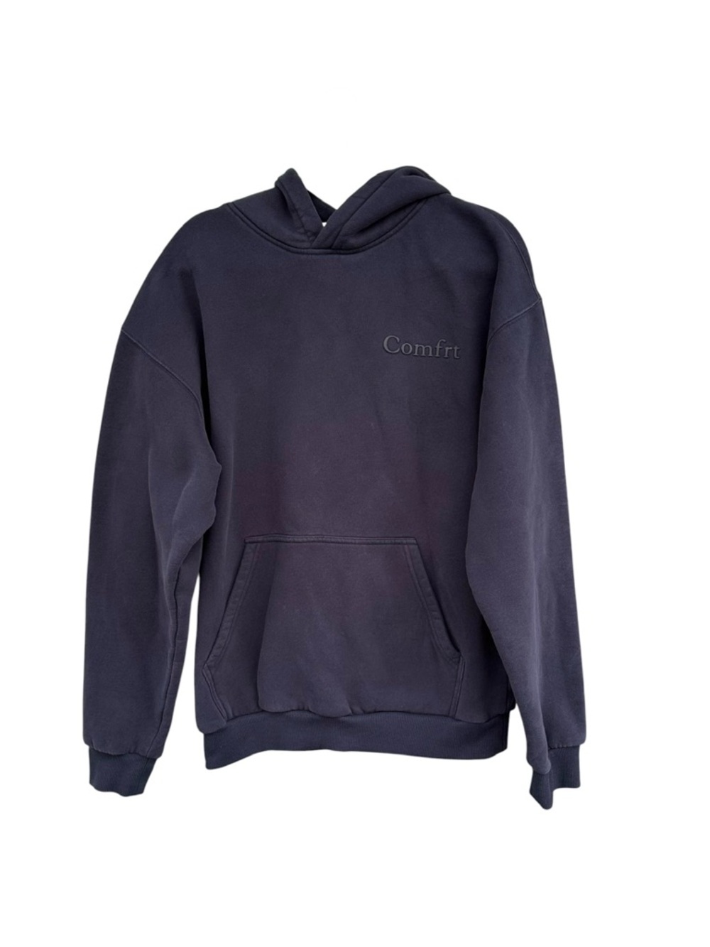 Comfrt Hoodie - Navy Blue Oversized Weighted Size Medium Unisex